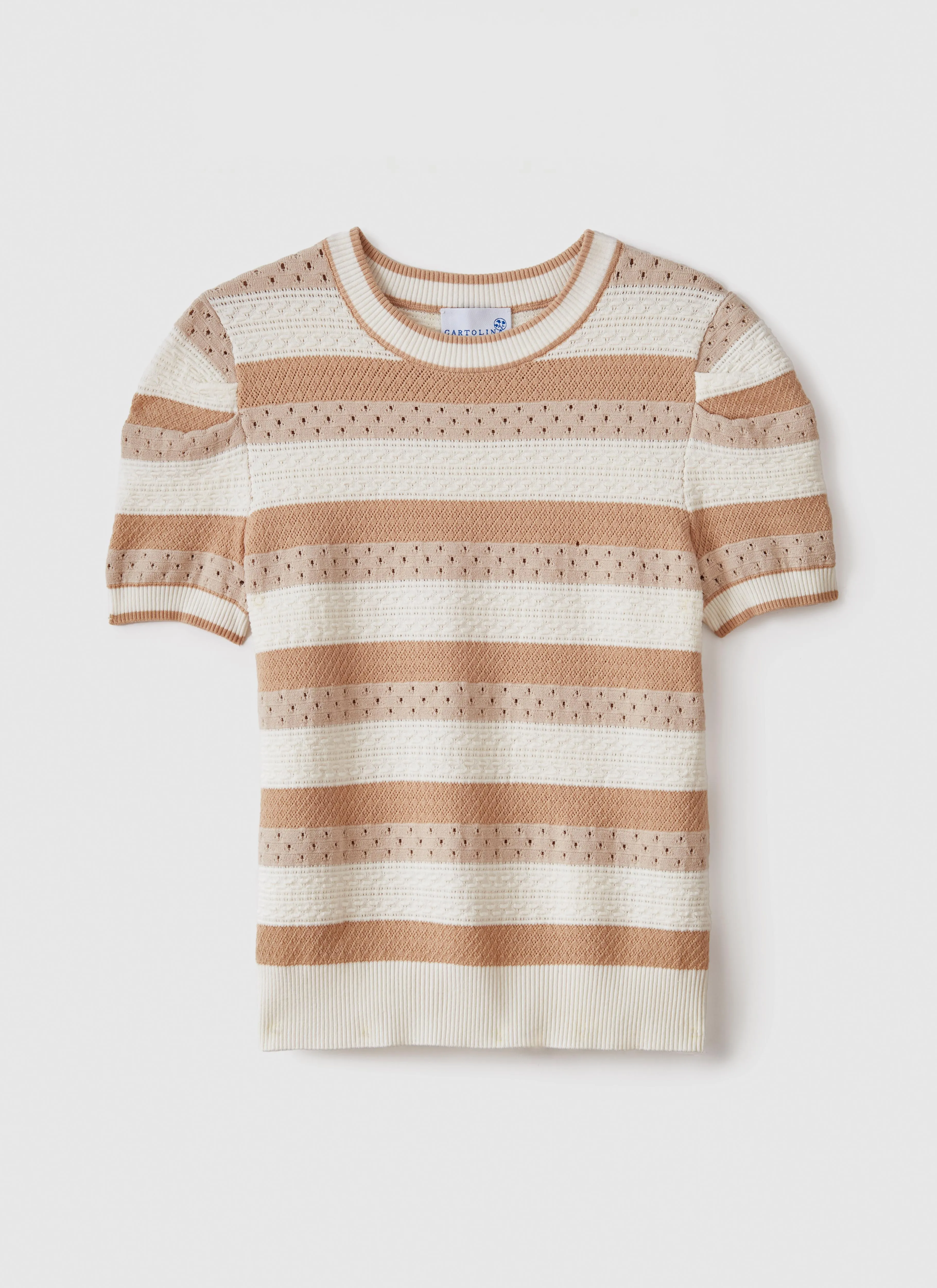 ALEXEI TOP-SAND STRIPE