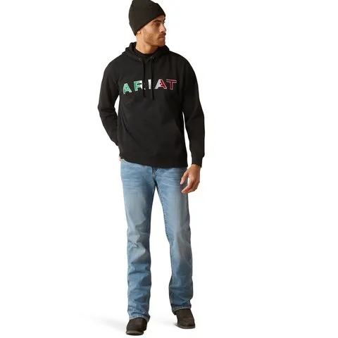 Ariat Men's Black Mexico Logo Hoodie