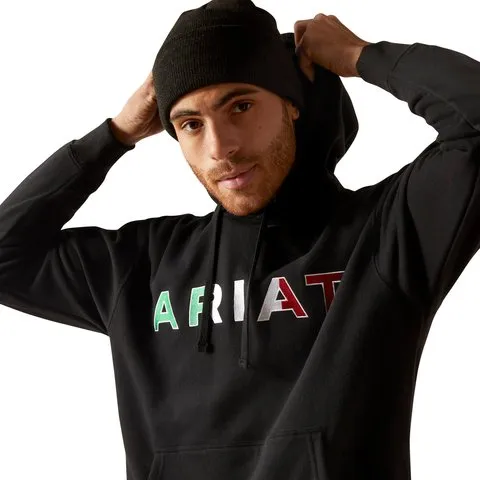 Ariat Men's Black Mexico Logo Hoodie