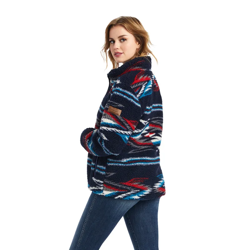 Ariat Women's Chimayo Fleece Jacket, Chimayo Jacquard Sherpa