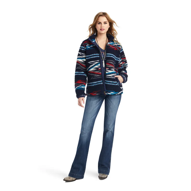 Ariat Women's Chimayo Fleece Jacket, Chimayo Jacquard Sherpa