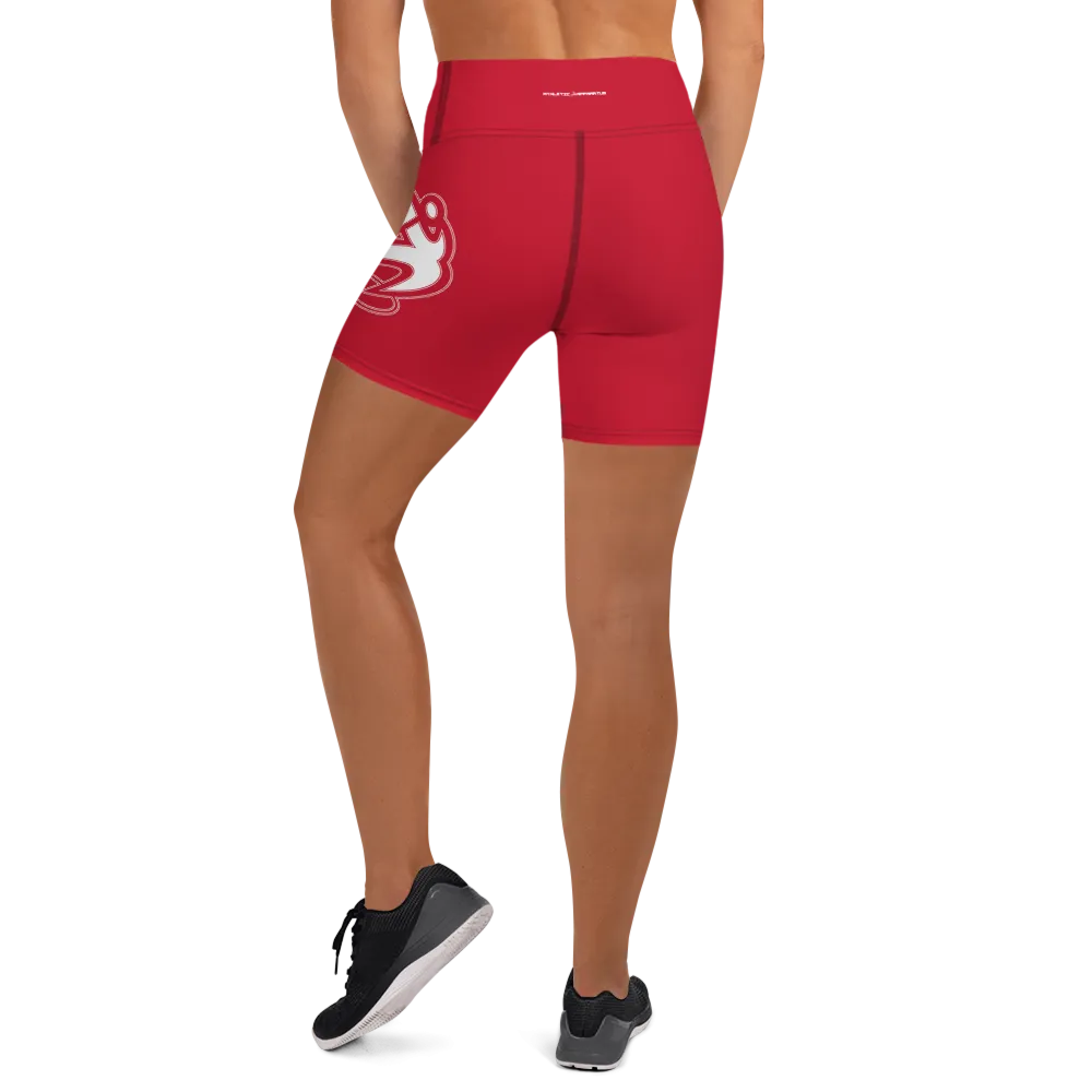 Athletic Apparatus Red Yoga Shorts