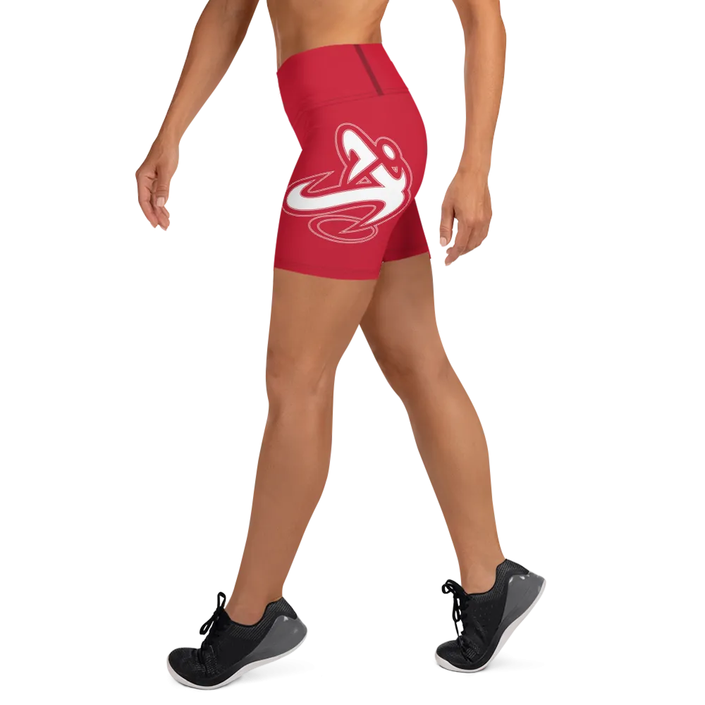 Athletic Apparatus Red Yoga Shorts