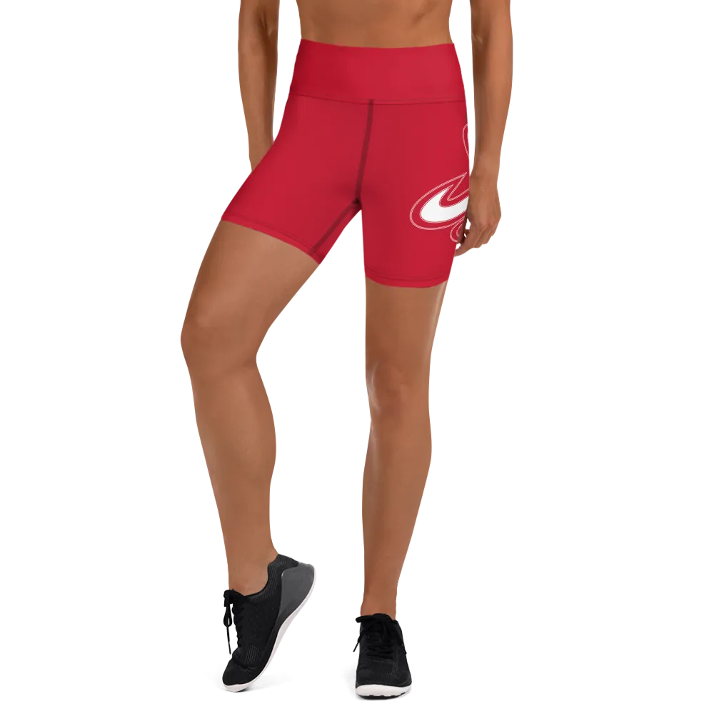 Athletic Apparatus Red Yoga Shorts
