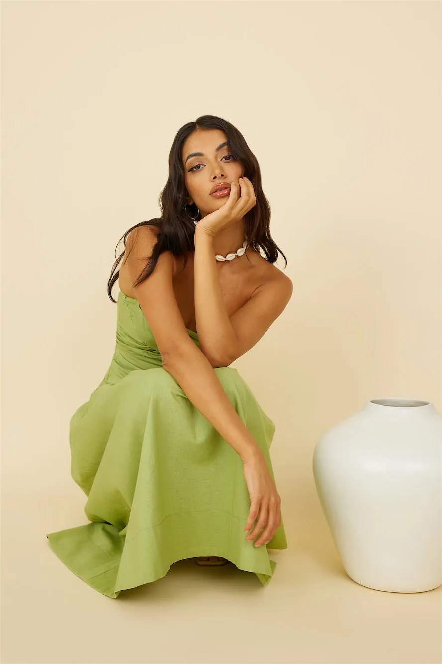 Azaleana Midi Dress Green