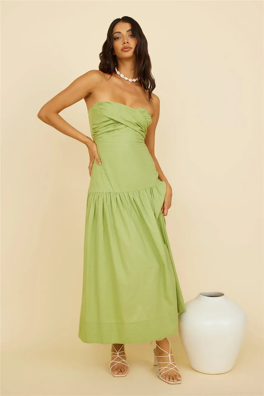 Azaleana Midi Dress Green