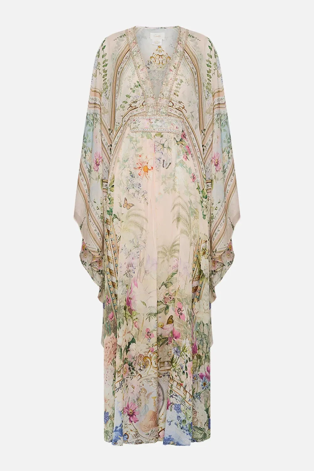 CAMILLA | PALACIO PLAYGROUND LONG KAFTAN WITH WAIST DETAIL