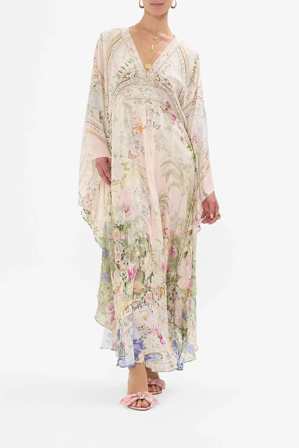 CAMILLA | PALACIO PLAYGROUND LONG KAFTAN WITH WAIST DETAIL