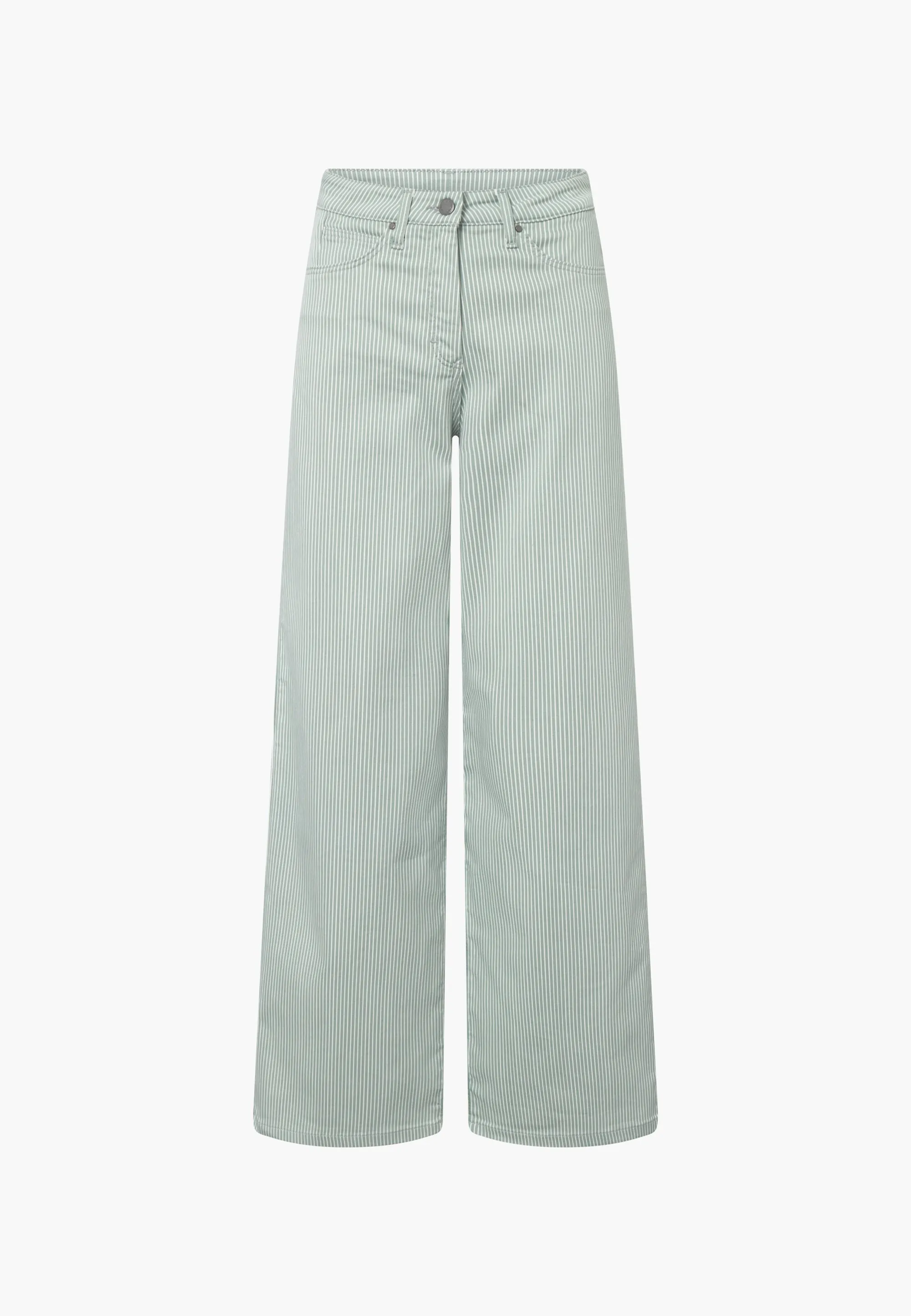 Carol Loose - Medium Length - Sage Stripe