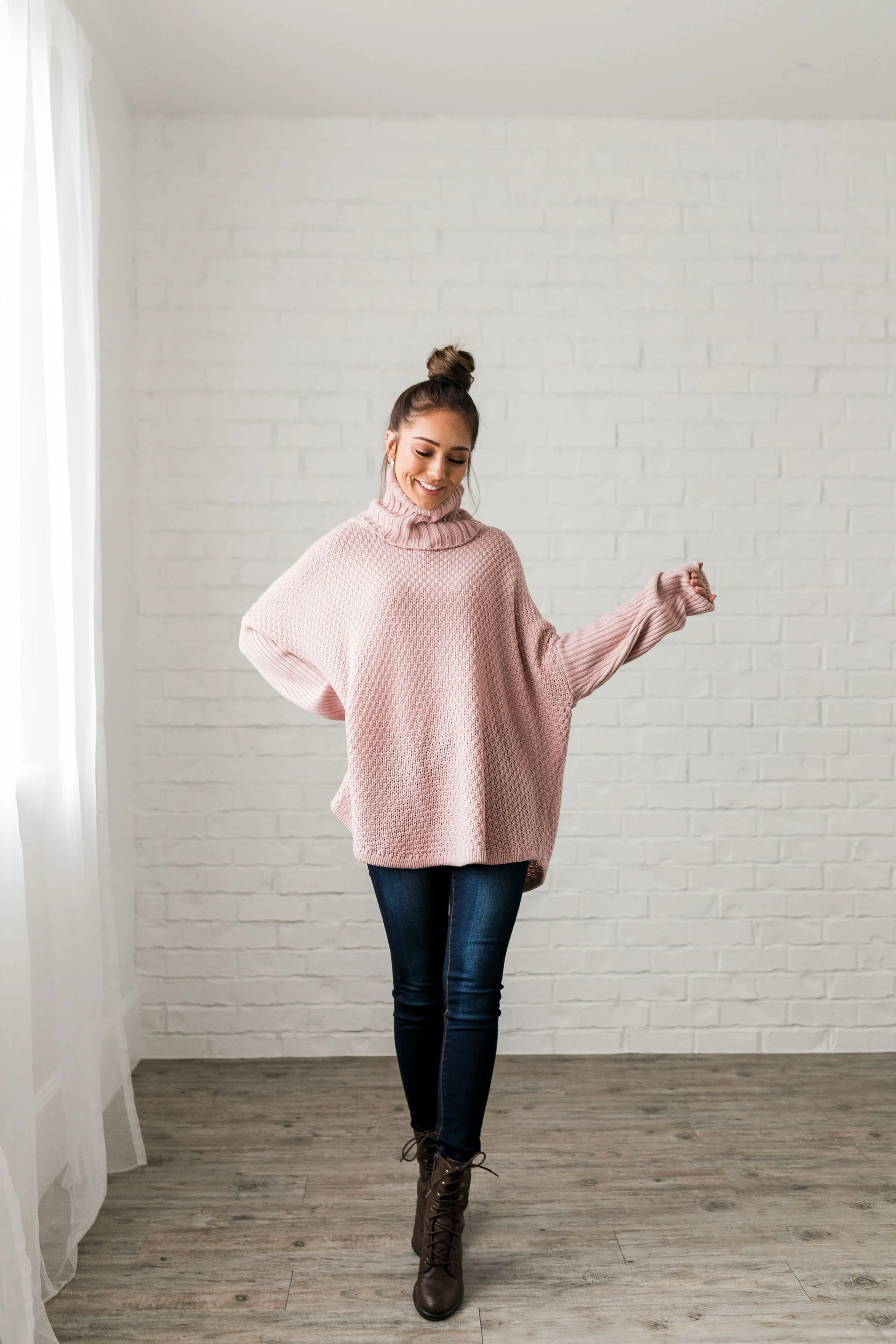 Chunky Cowl Neck Sweater - ALL SALES FINAL