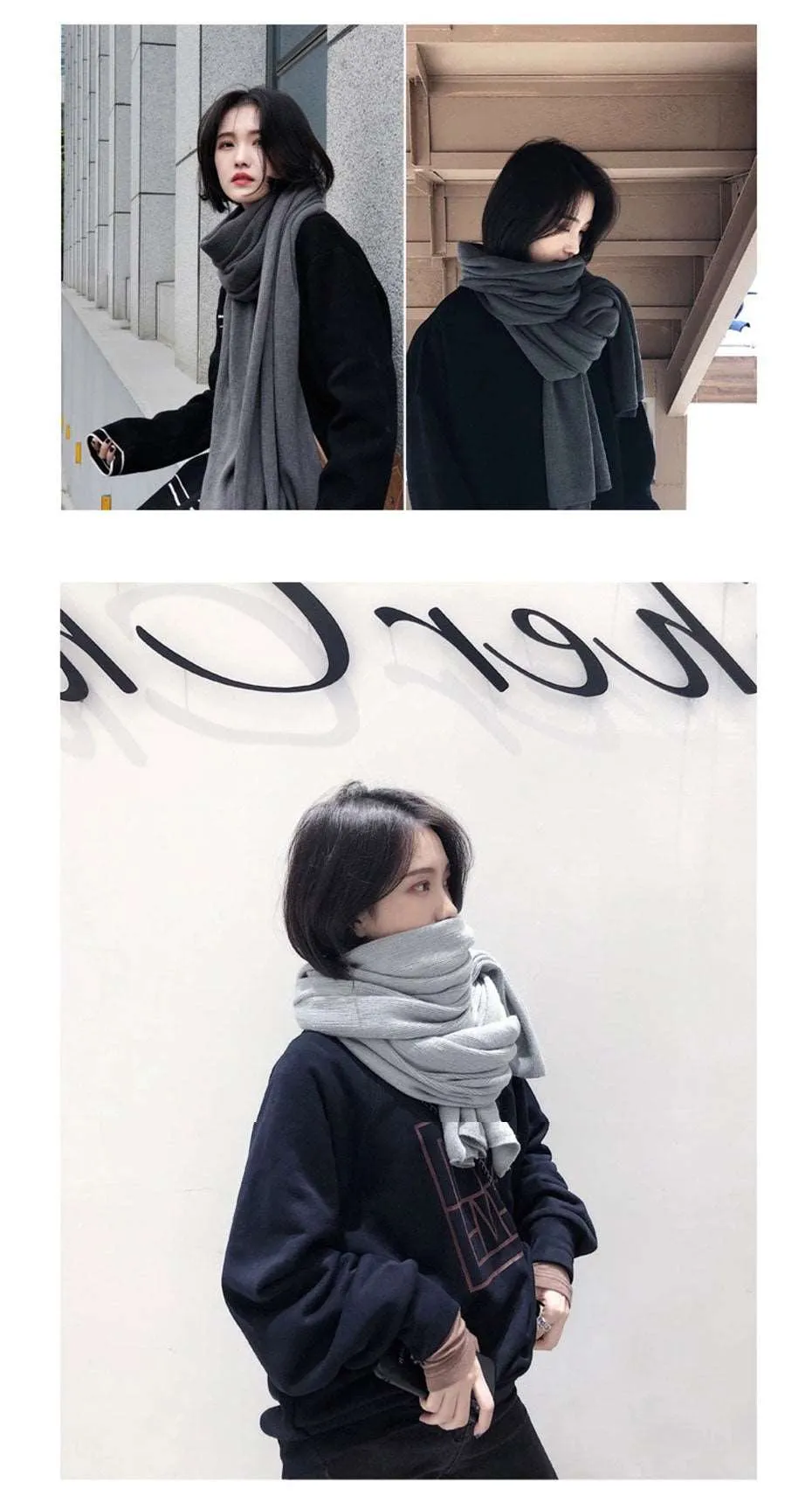 Cozy Solid Color Scarf