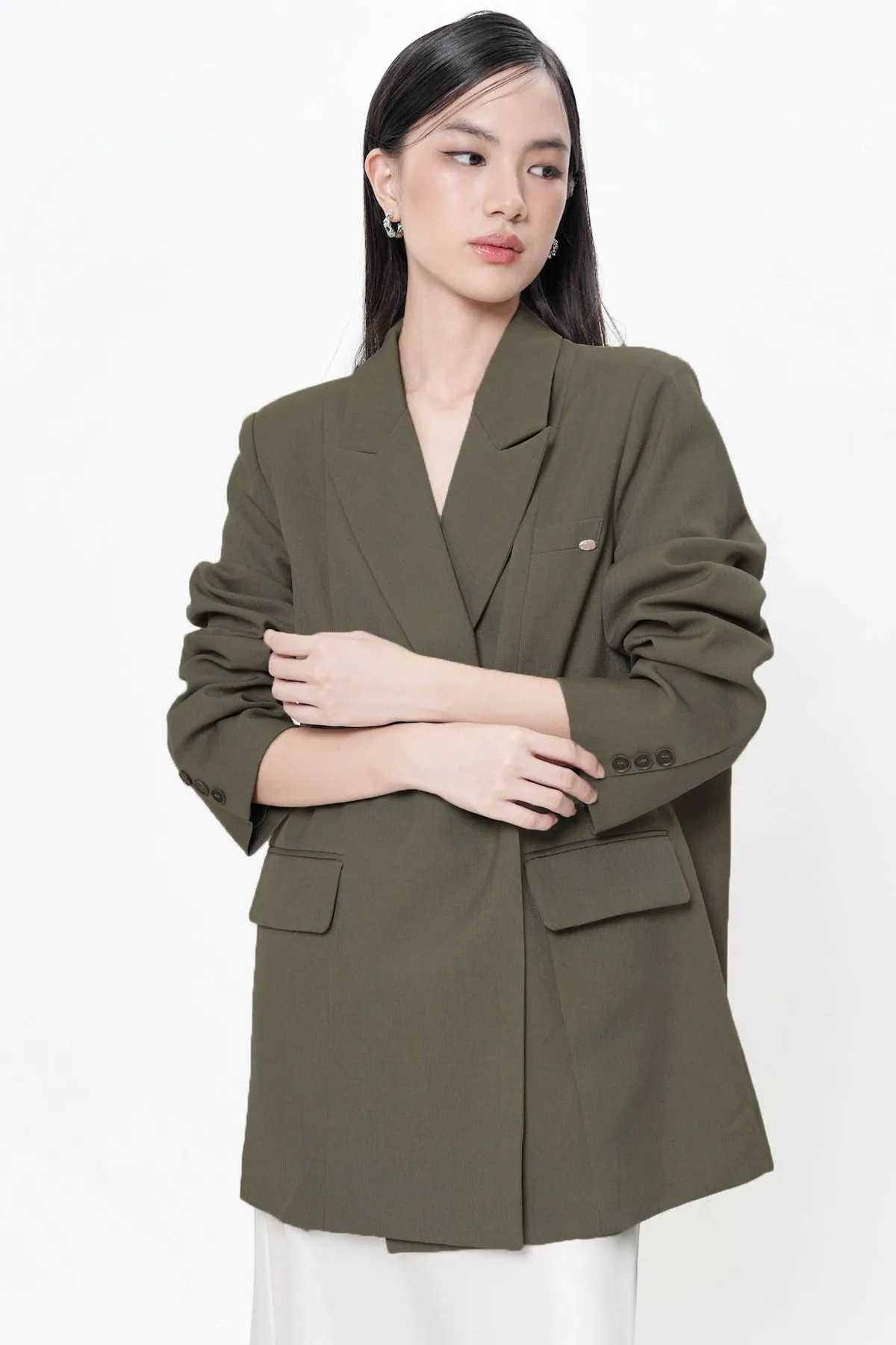 Cresida Blazer In Oregano
