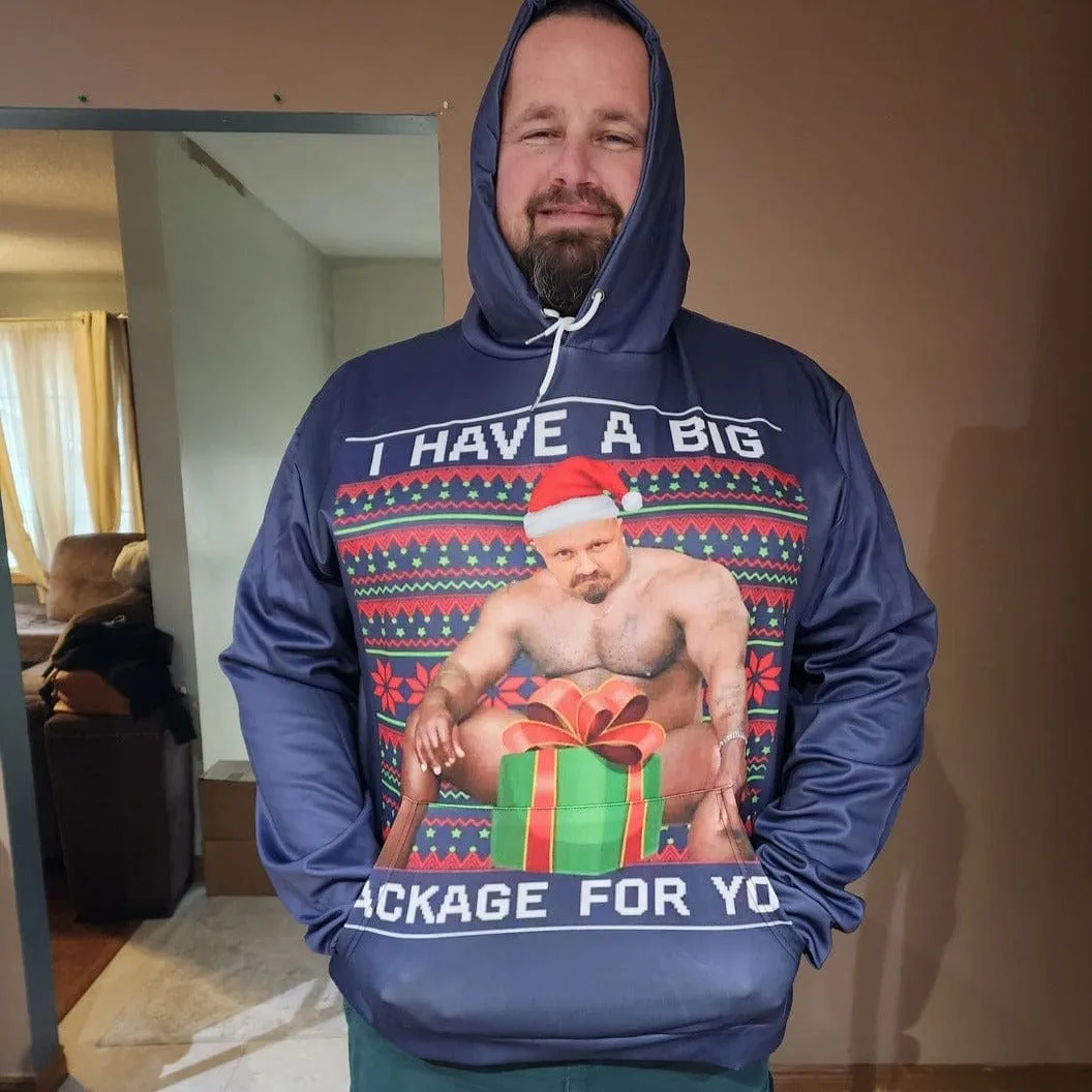 Custom Face Cool Hoodie Designs Christmas Gift for You Large Size Personalized Face Unisex Loose Hoodie Custom Top Outfits