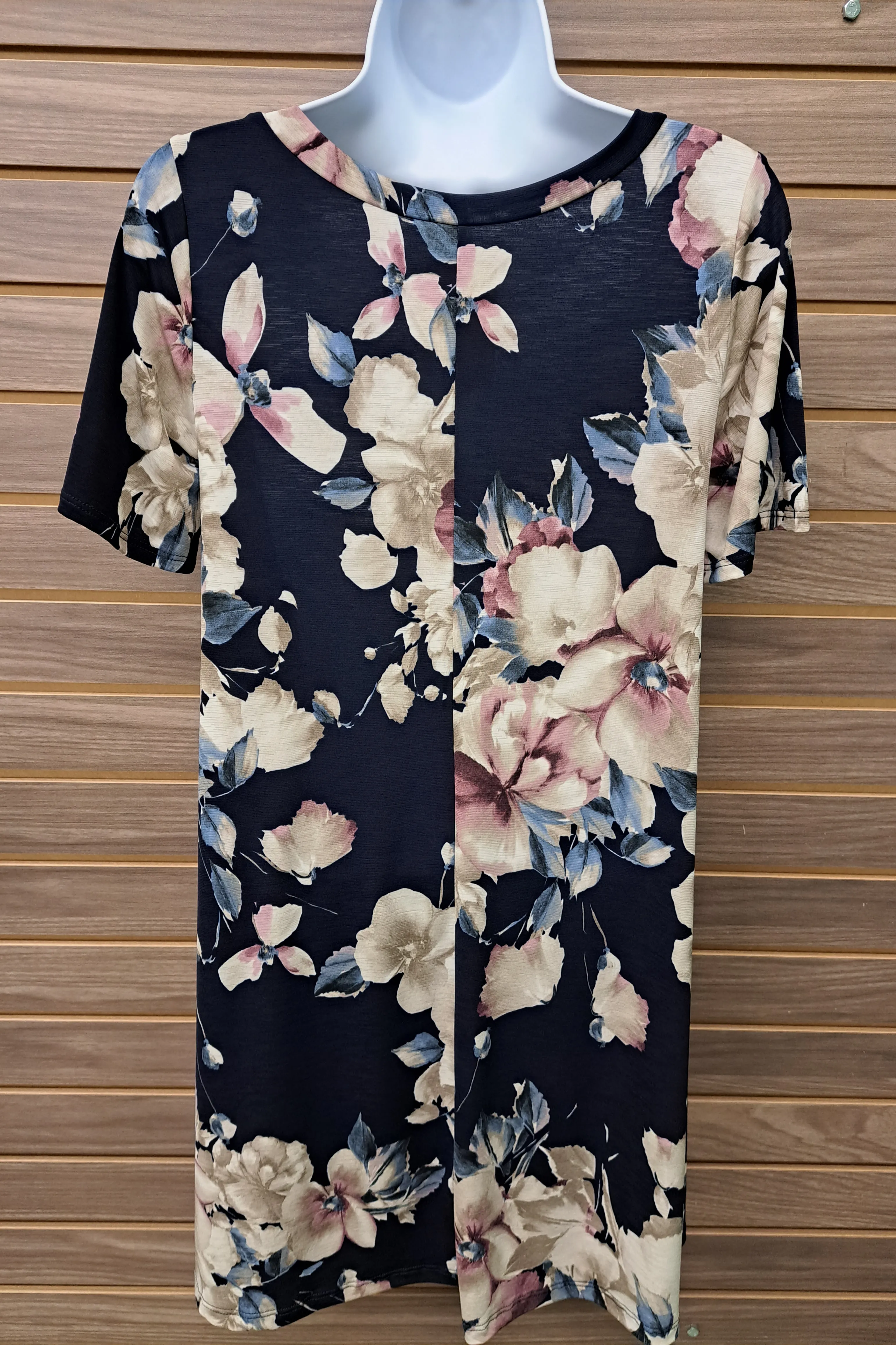 Dark Navy Floral Dress