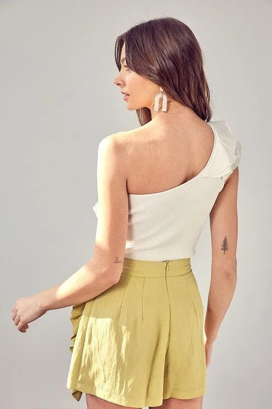 Do   Be Collection One Shoulder Knit Top
