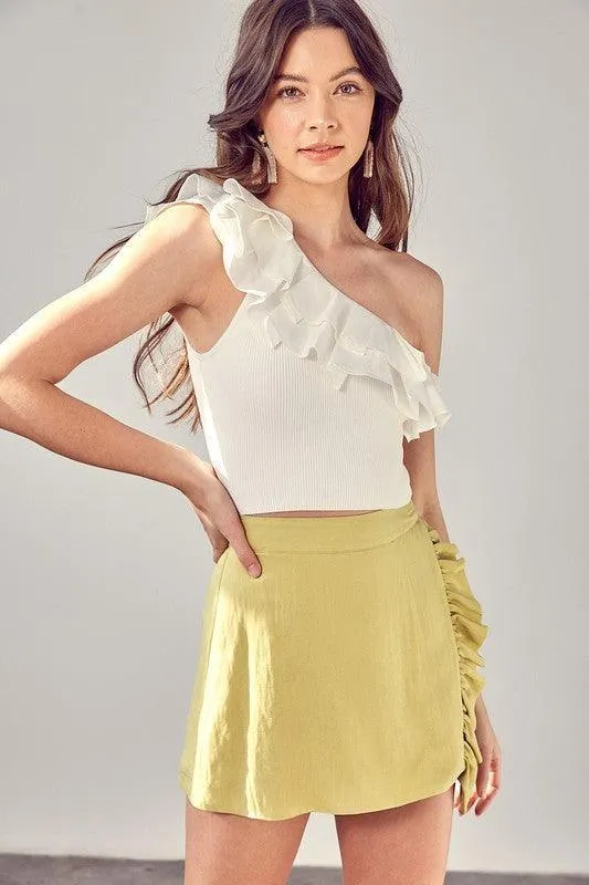 Do   Be Collection One Shoulder Knit Top