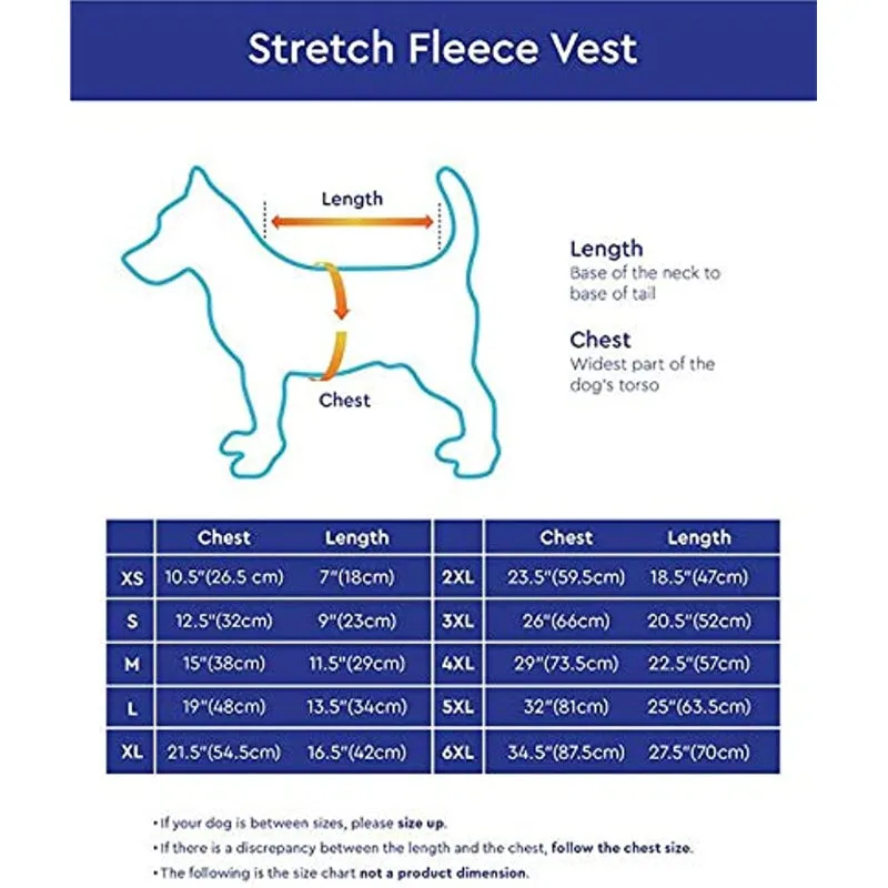 Dog Fleece Vest Jacket Winter Clothes