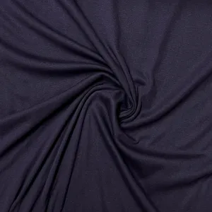 Eggplant Cotton Rib Knit Fabric