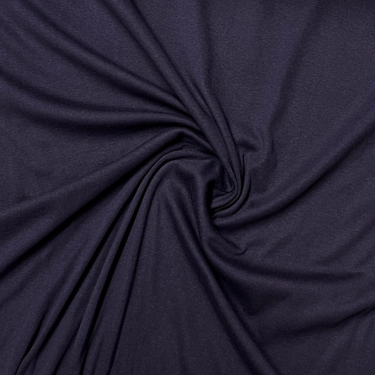 Eggplant Cotton Rib Knit Fabric