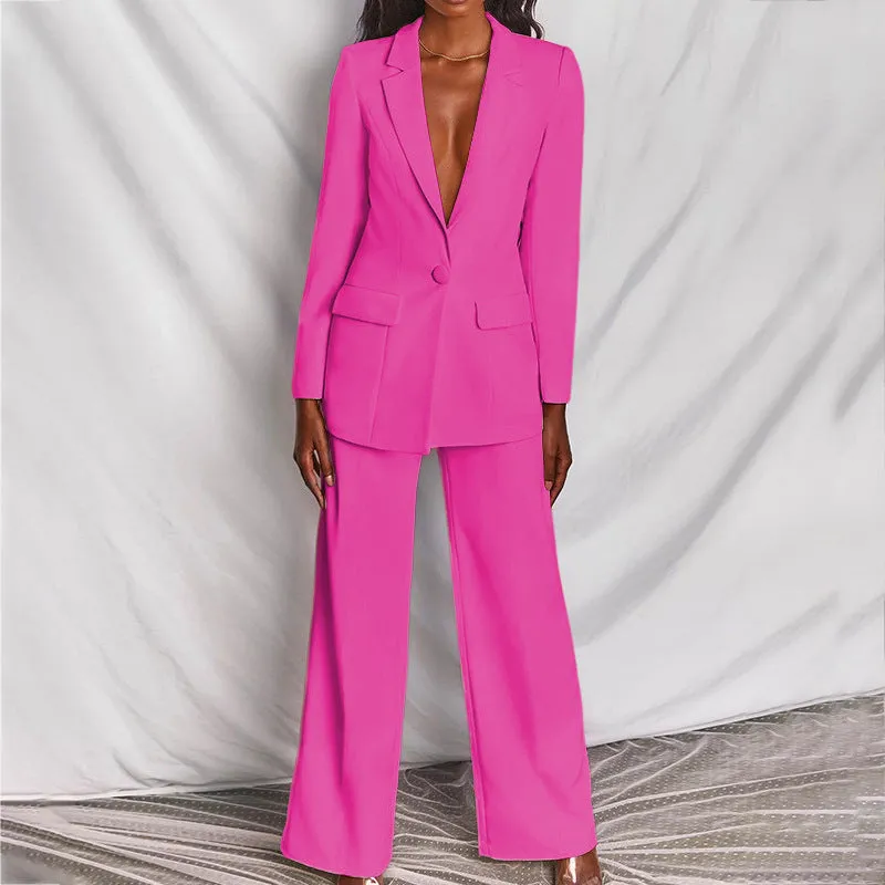Elegant Women's Blazer and Pants Set
