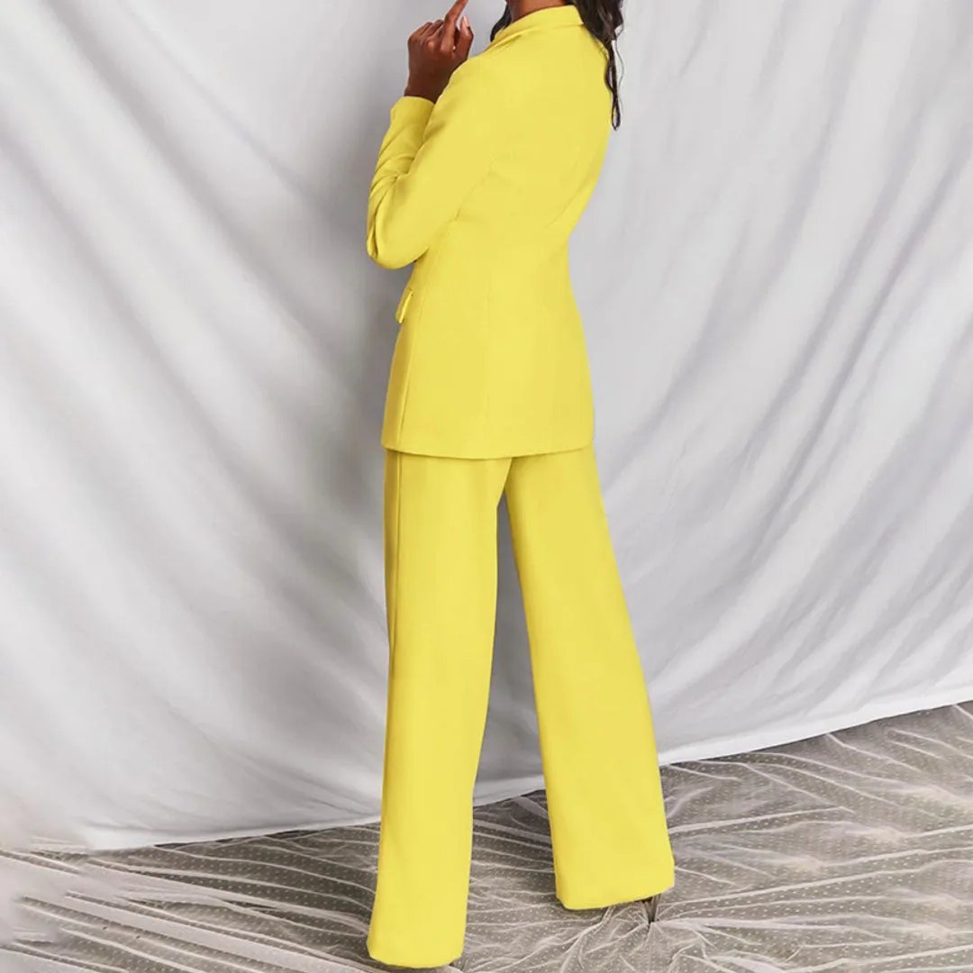 Elegant Women's Blazer and Pants Set
