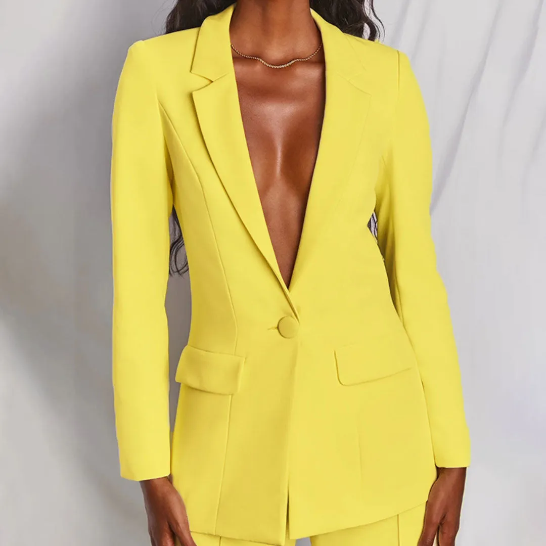 Elegant Women's Blazer and Pants Set