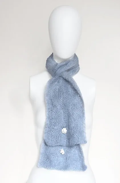 Embellished Shawl "Gris Perle"