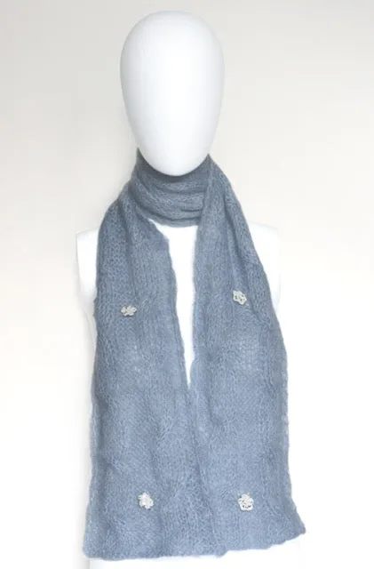 Embellished Shawl "Gris Perle"