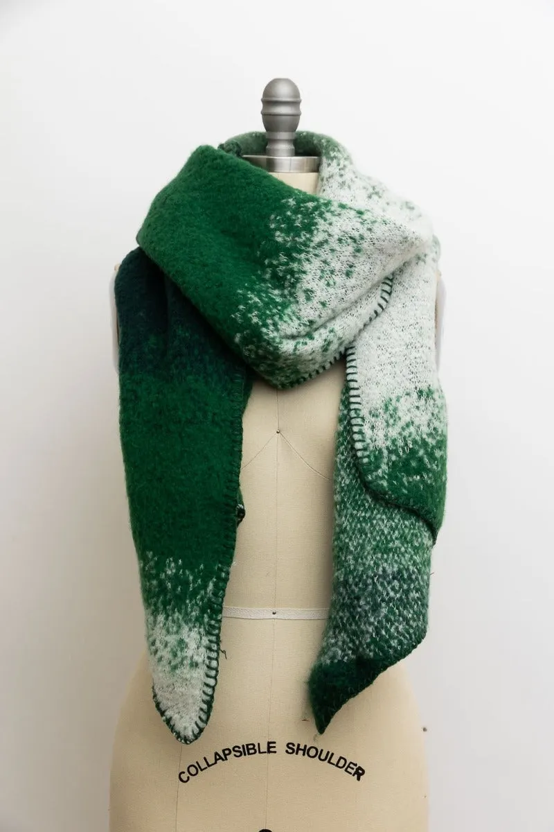 Emerald Green Shawls For Winter Cold Weather Cozy Warm Scarves