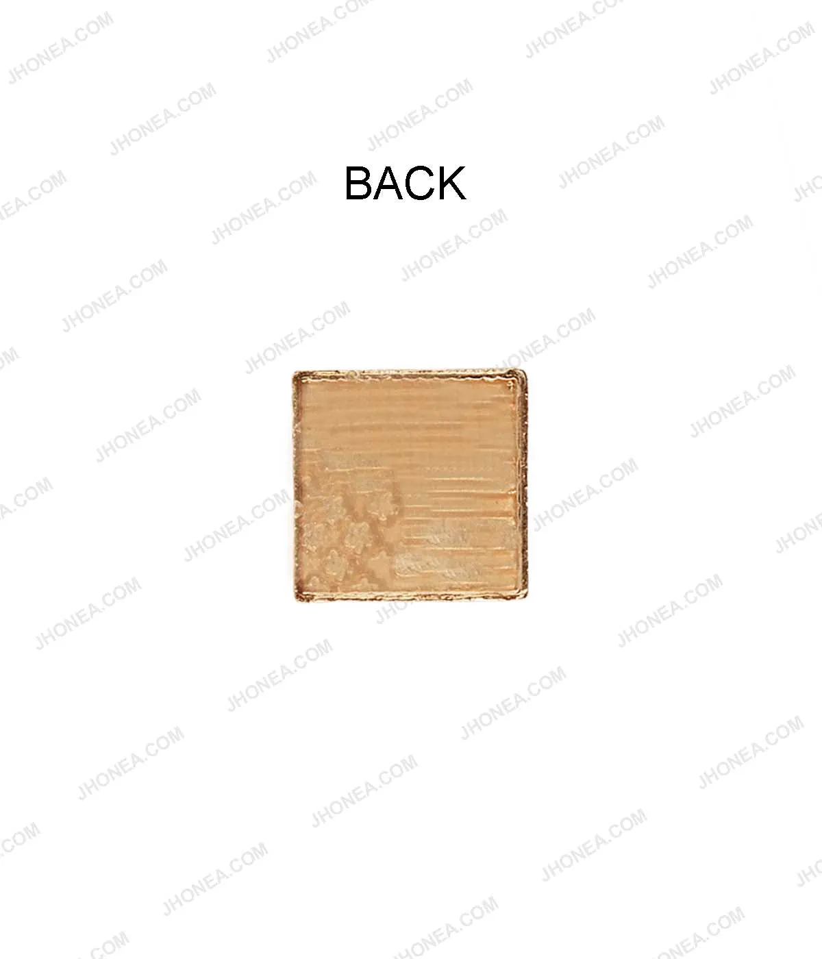 Enamel Tri-Color Square Shape Hotfix Studs for Tops/T-Shirts