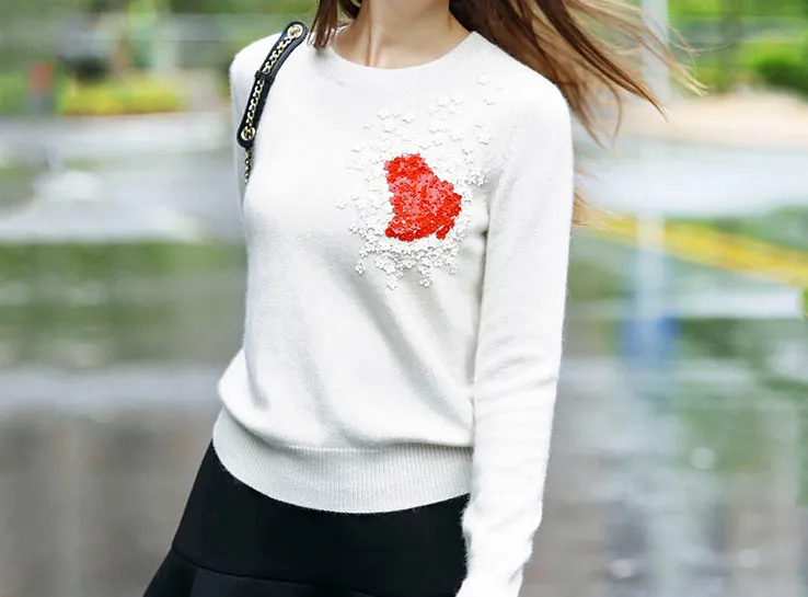 Female Warm O-Neck Casual Sweater