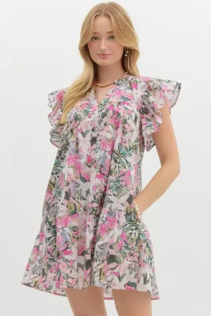 Floral Canvas Dress