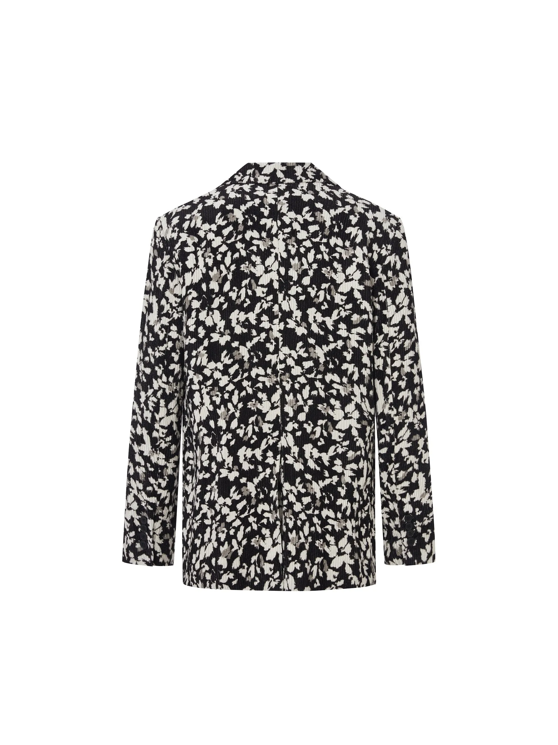 Floral Print Lapel Blazer