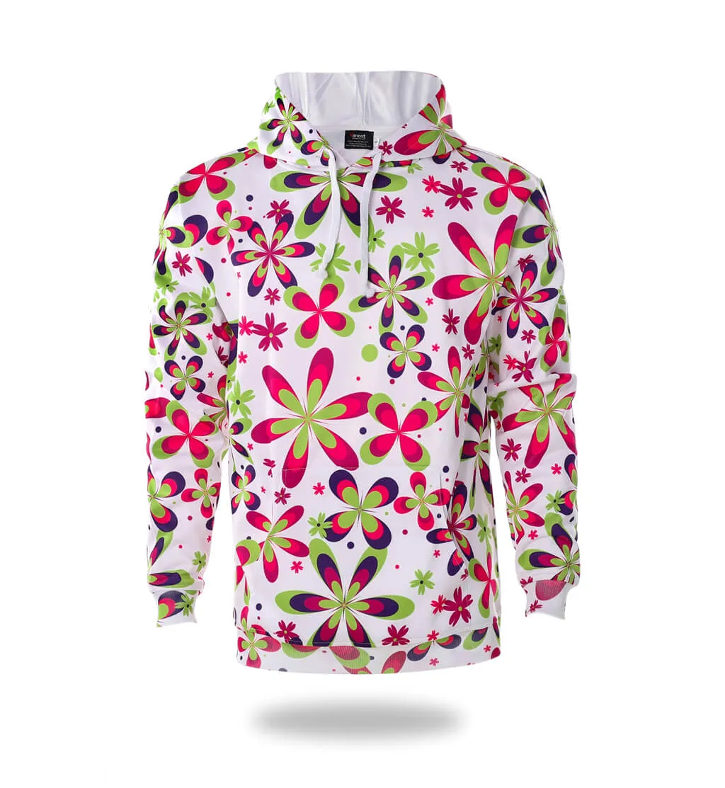 Flowers Design Womans Graphic Hoodies
