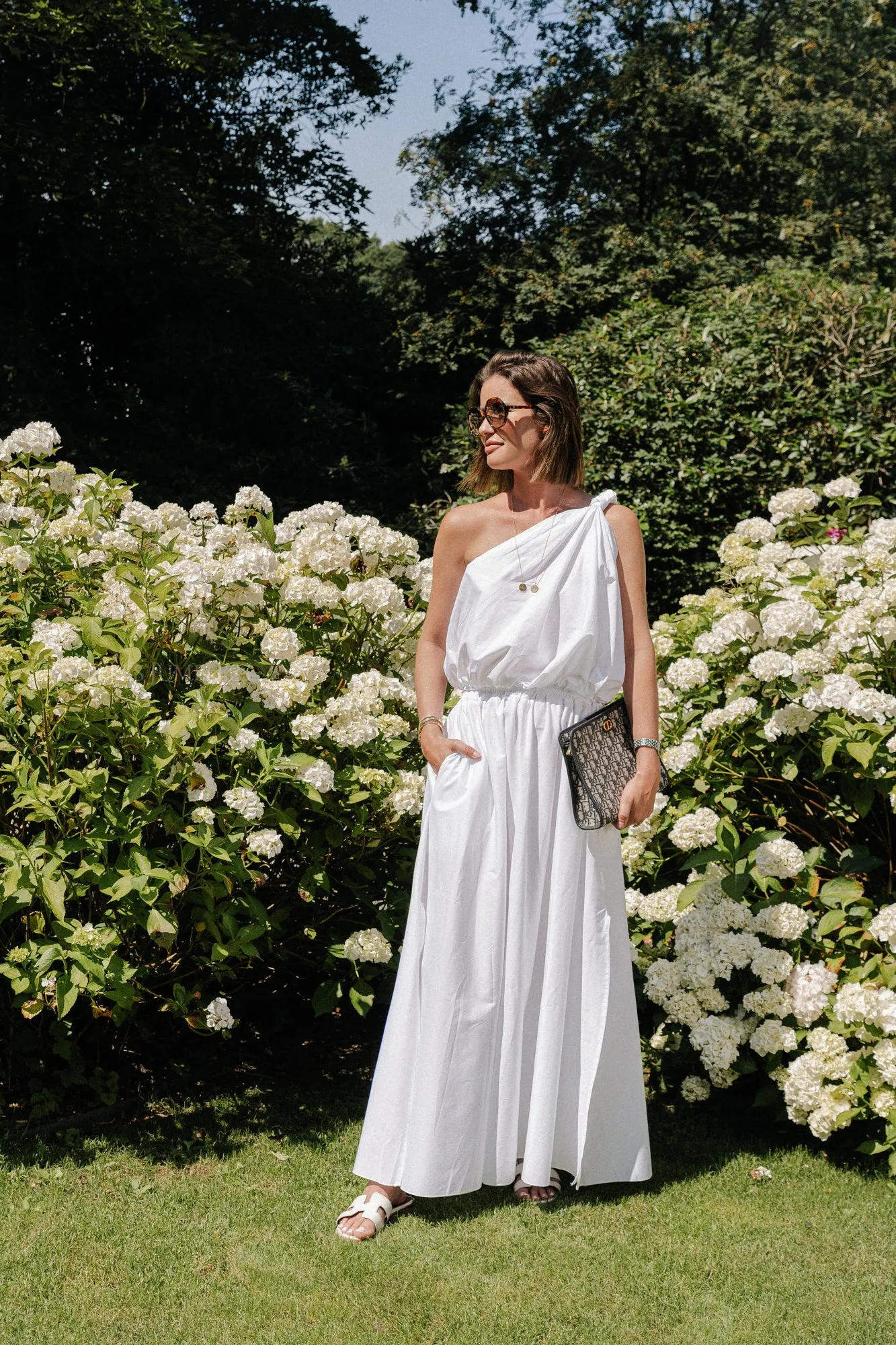 Fran long skirt white