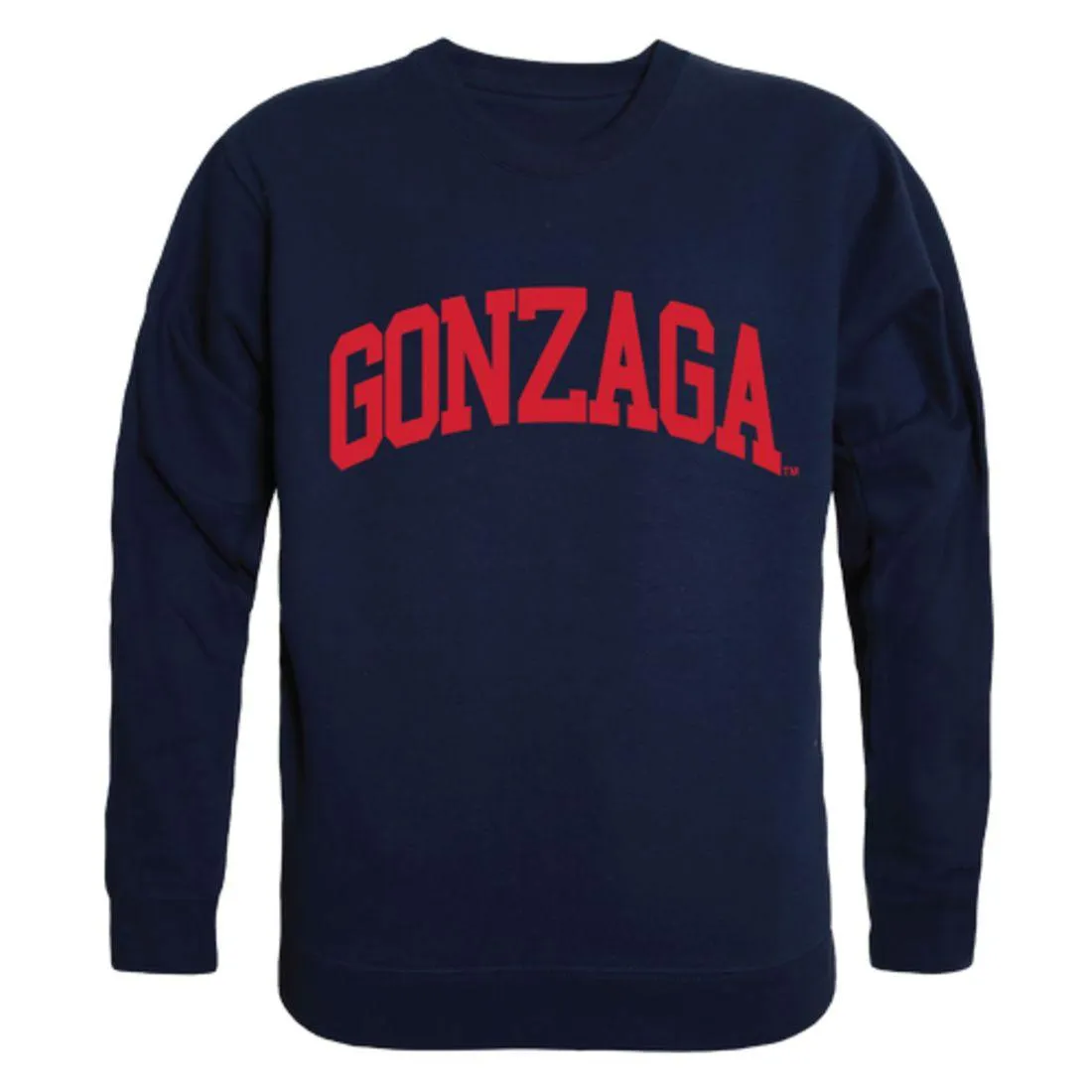 Gonzaga University Bulldogs Arch Crewneck Pullover Sweatshirt Sweater Navy