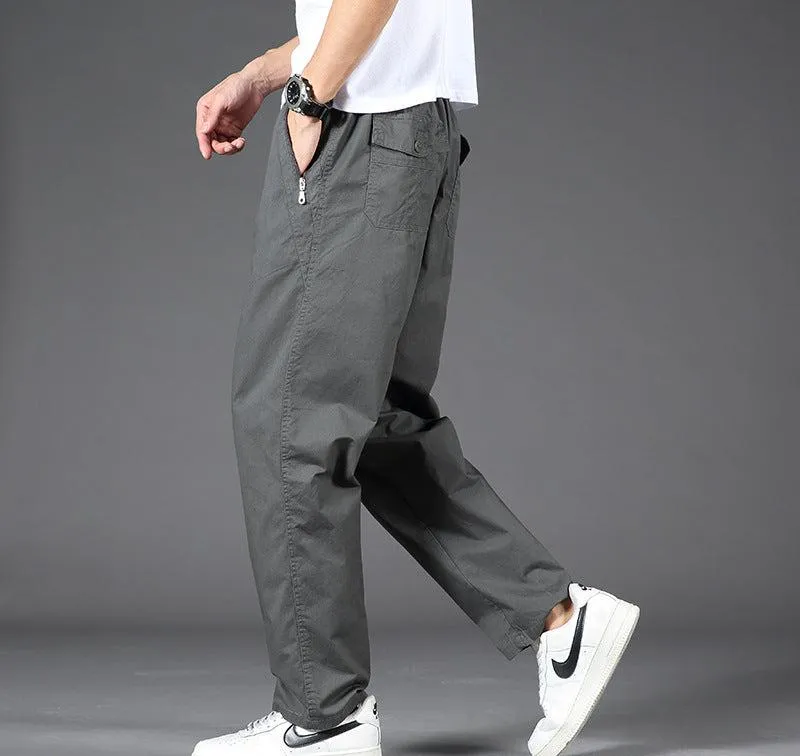 Leonard - Relaxed Fit Cotton Trousers