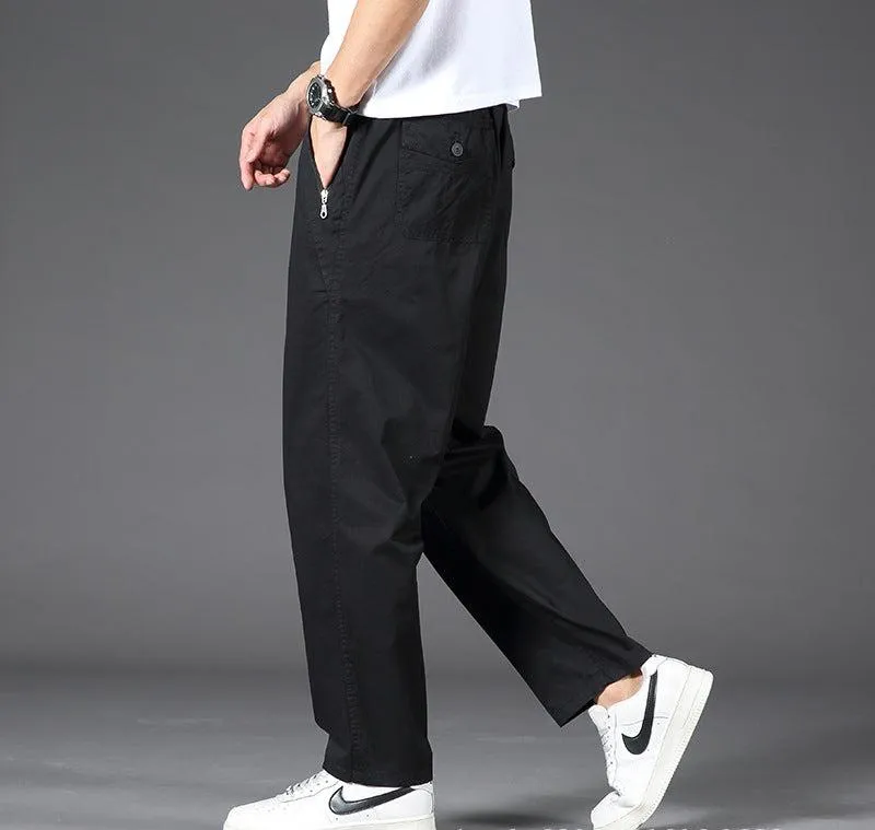 Leonard - Relaxed Fit Cotton Trousers
