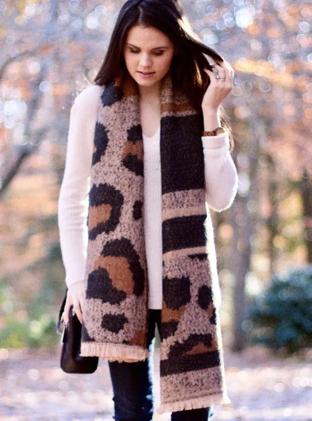 Leopard Pattern Scarf