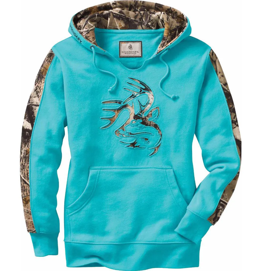 Leopard Print Patchwork Slim Sport Hoodie