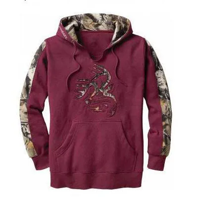 Leopard Print Patchwork Slim Sport Hoodie