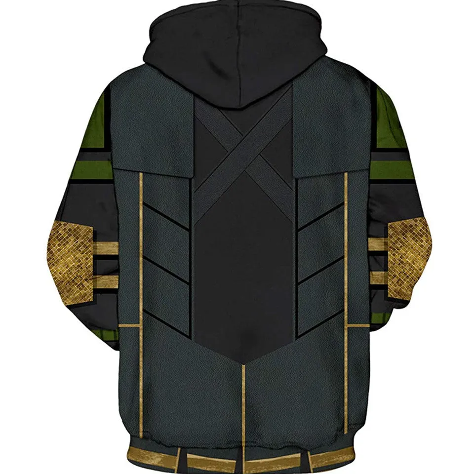 Loki Hoodie - 3D Fashion Cosplay Pullover Hoodie Costume