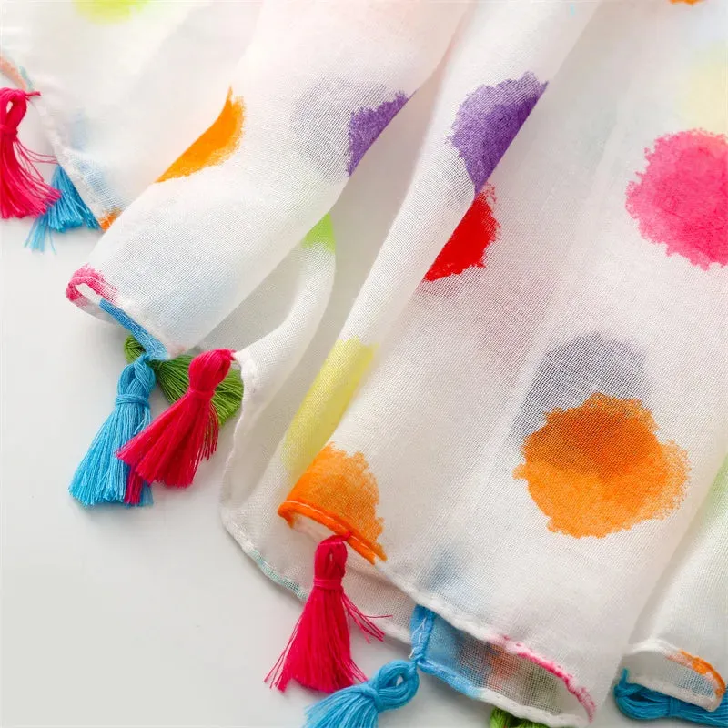 Luxury Dot Cotton Shawl - Large Pashmina Hijab
