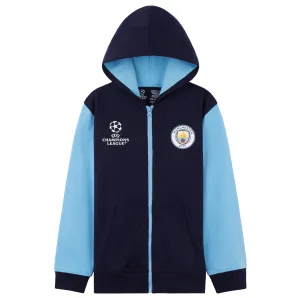 MANCHESTER CITY F.C. Zip Up Boys' Hoodies Teens Hooded Sweatshirt Man City Gifts
