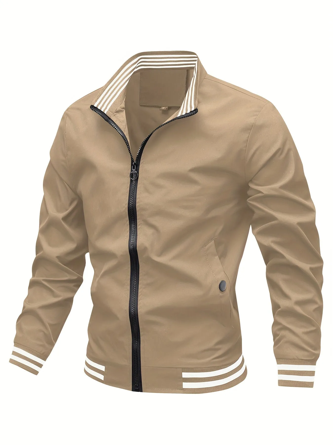 Men's Army GreenJacket With Pockets | Stylish Casual For City Walk Street