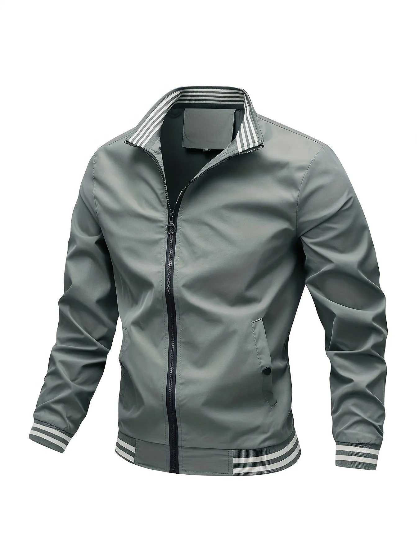 Men's Army GreenJacket With Pockets | Stylish Casual For City Walk Street