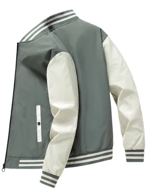 Men's Top Baseball Sports Active Windproof Jackets Men's Simple Style Clothing For Autumn Winter As Gifts Workout Training