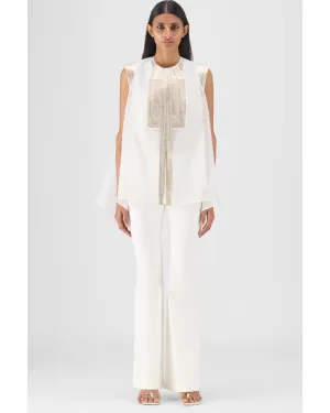Metallic Structured Top