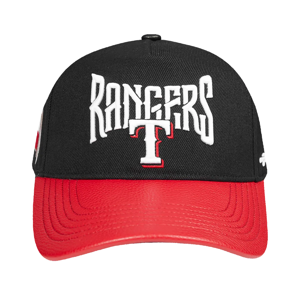 MLB TEXAS RANGERS CITY TOUR 2.0 WOOL BLEND PRO PINCH STRAPBACK (BLACK)