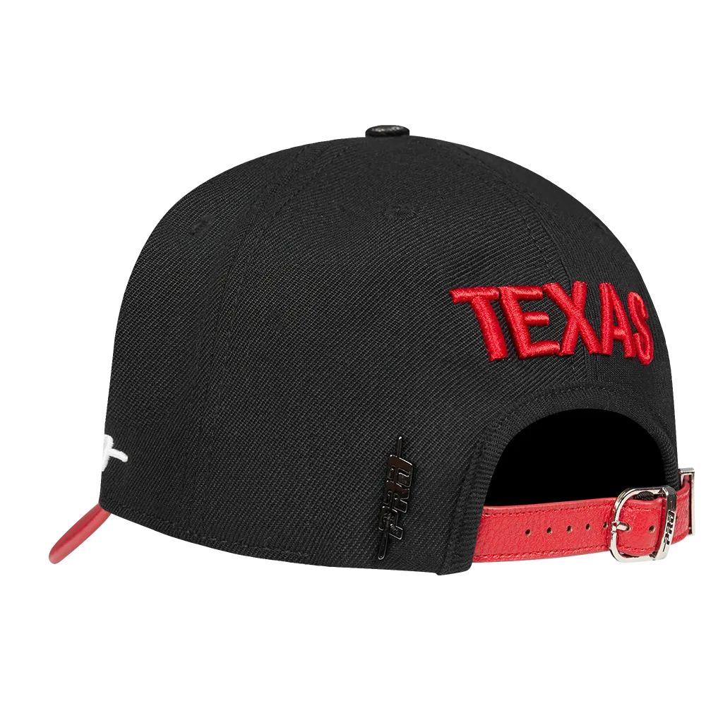 MLB TEXAS RANGERS CITY TOUR 2.0 WOOL BLEND PRO PINCH STRAPBACK (BLACK)